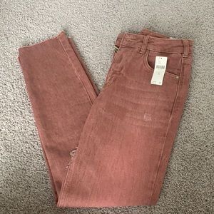 Pink denim Anthropologie